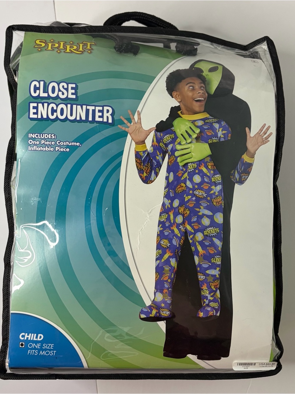 Spirit Close Encounter Kids Costume - Alien Print One-Piece